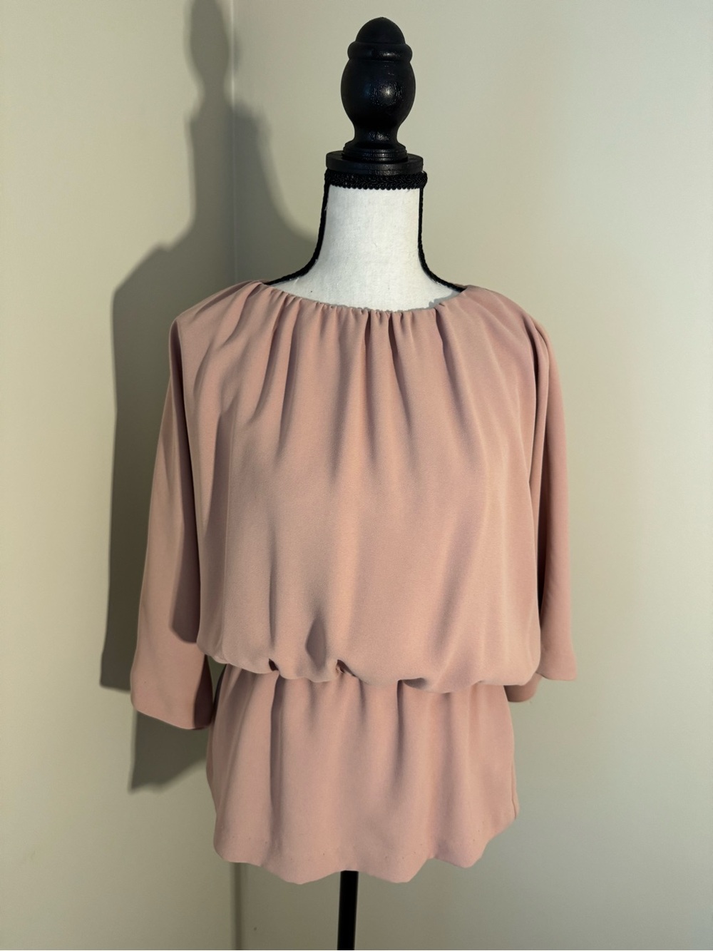 Trina Turk Dusty Rose Blouson Top
